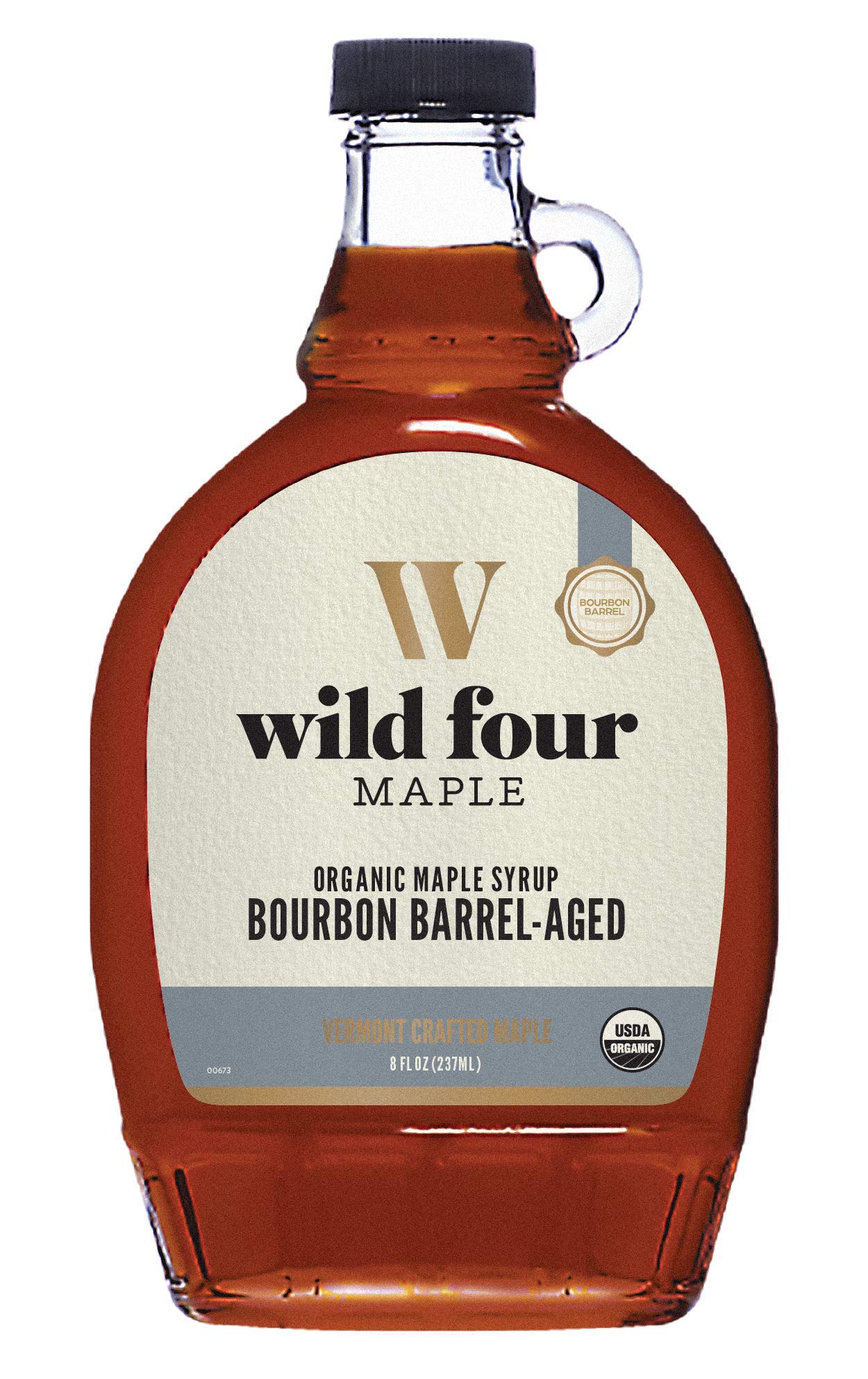 WildFour Bourbon Barrel Aged Organic Maple Syrup 100 Pure, Gluten