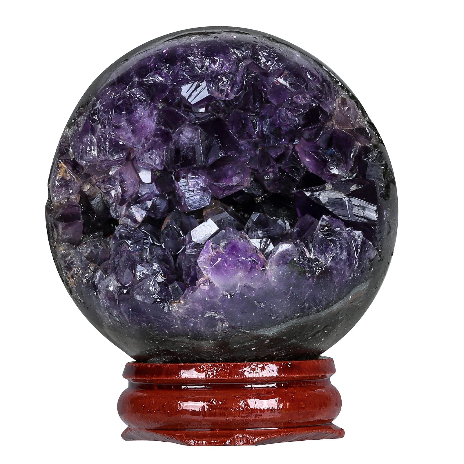 Amazon.com: Rockcloud Natural Amethyst Druzy Geode Crystal