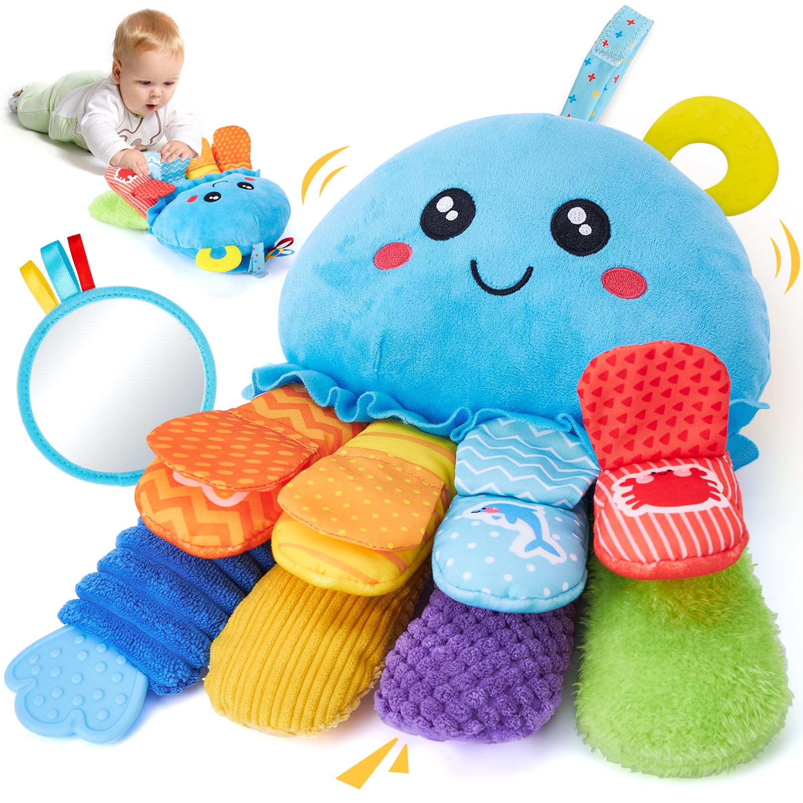 hahaland Octopus Tummy Time Toys