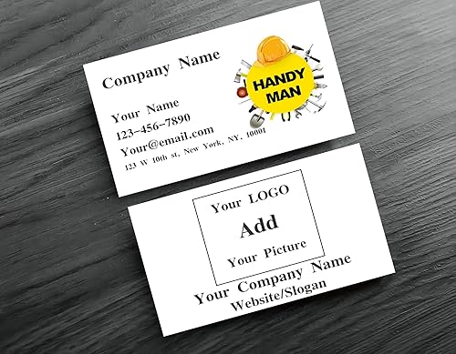 DD PETS Tarjetas de visita personalizadas, tarjetas de visita personalizadas, lados delanteros y traseros impresos de 3.5 x 2 pulgadas