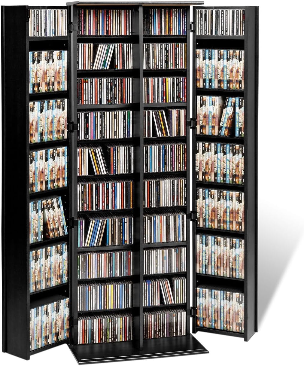 Prepac Grande Locking Media Storage with Shaker Doors