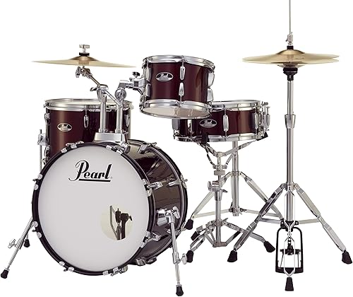 Miniatura 133 de Pearl Roadshow (RS525WFC/C707) - Juego completo de batería de 5 piezas con platillos y soportes, color bronce metálico