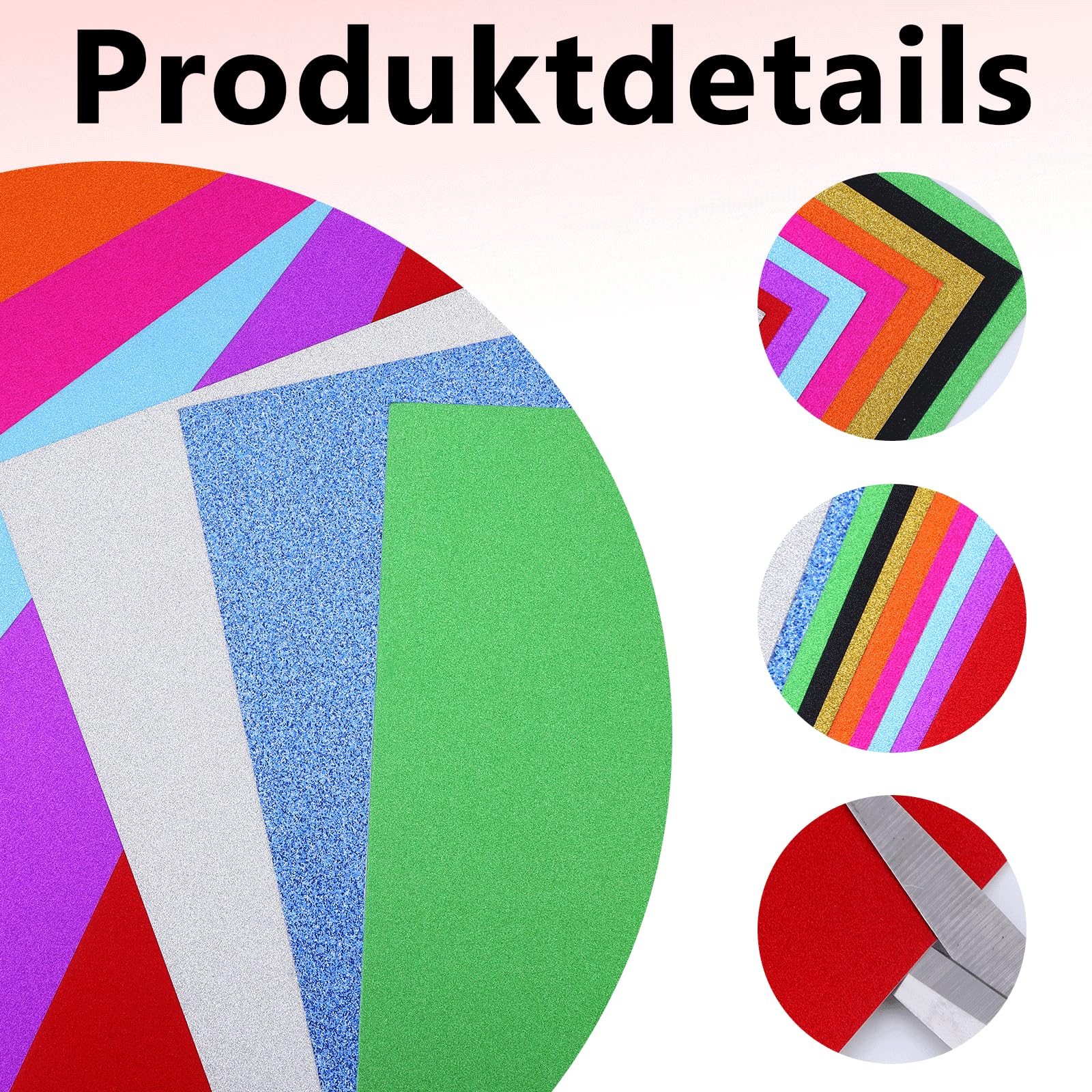 15 Blatt Glitzerpapier Zum Basteln,3 Stile Blau Glitterkarton A4 Bunt Glitzer Papier Glitzer Bastelpapier Für DIY Grußkarten Scrapbooking Glitter Craft Paper Cardboard