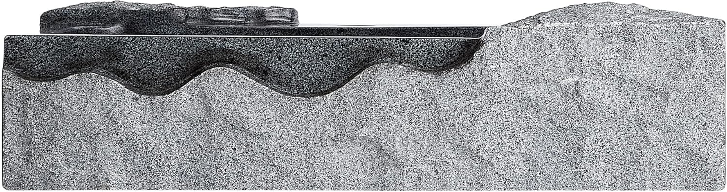 Signature Hardware 484616 Ardwick 21-3/4" Rectangular Granite Vessel Bathroom Sink with Single Faucet Hole