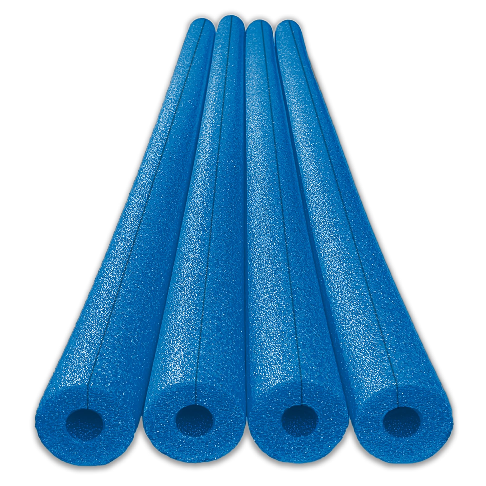 Oodles of Noodles Clamp-On Standard Size Foam Noodles - 4 Pack - Extra Dense, Buoyant Foam Tubes Used as Sharp Edge Protectors, Corner Guards, Padding