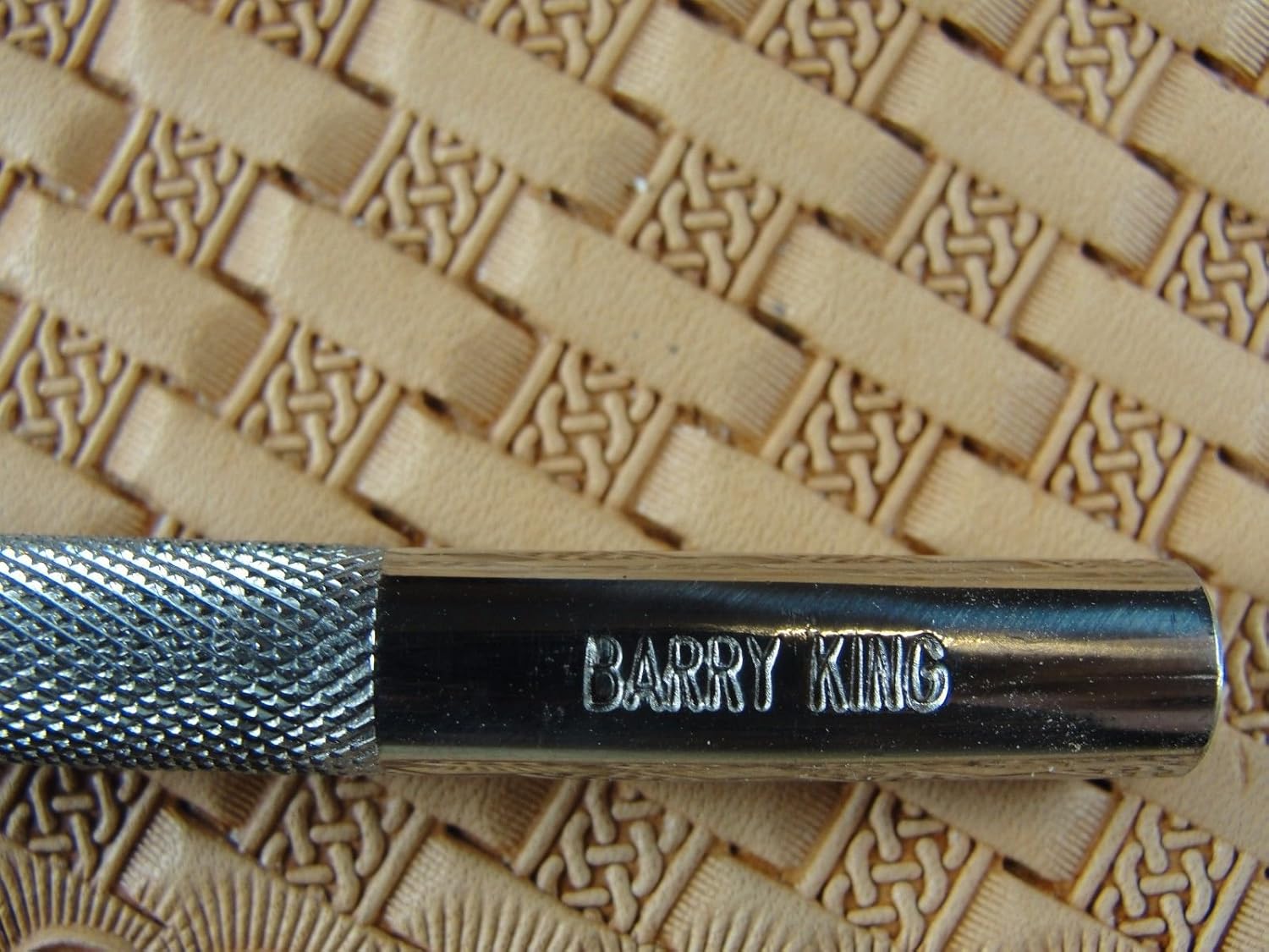 Stainless Steel Barry King - #2 Celtic Basket Weave Stamp (Leather Tool)