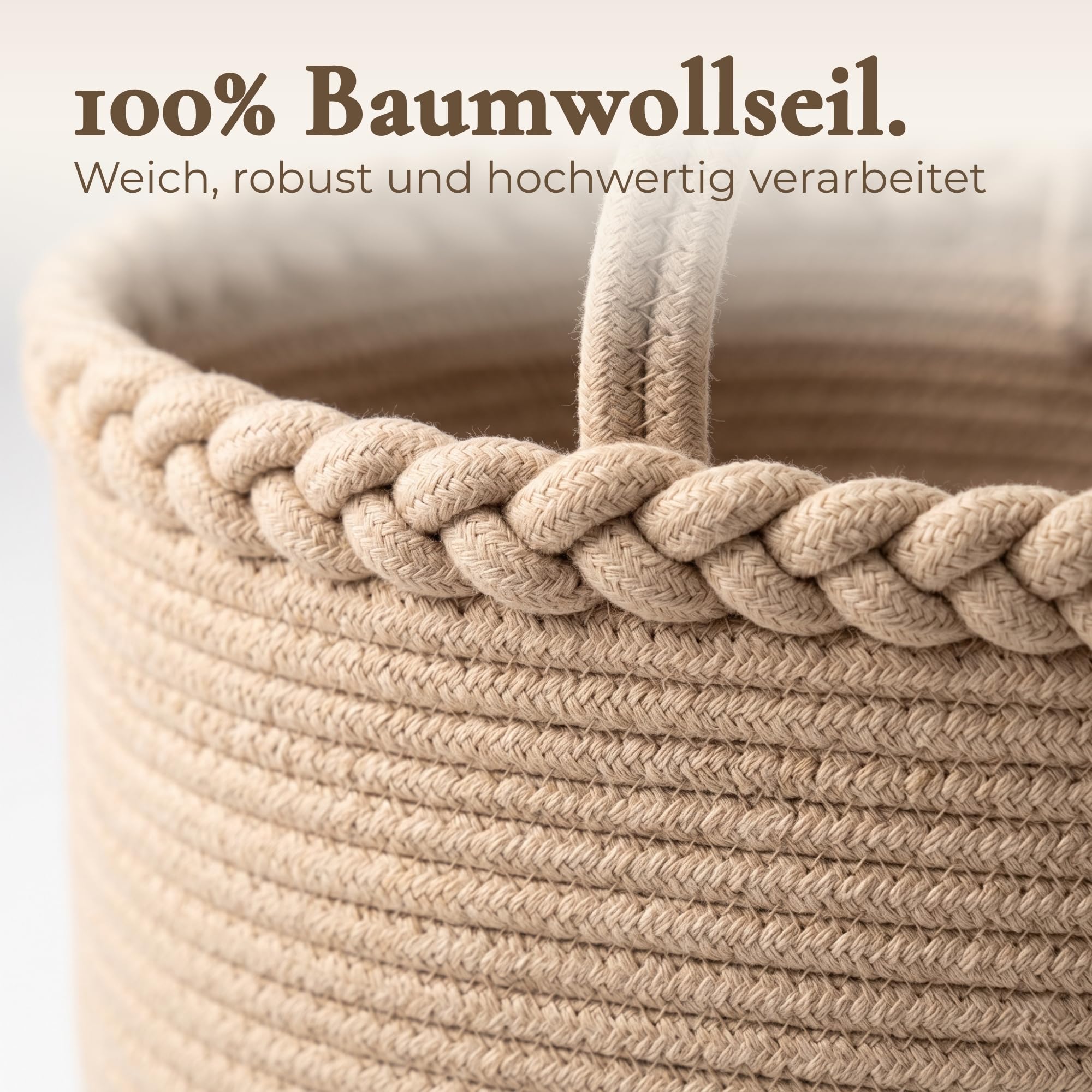 Treppenkorb Stufenkorb | Treppentasche aus 100% Baumwolle | stair basket
