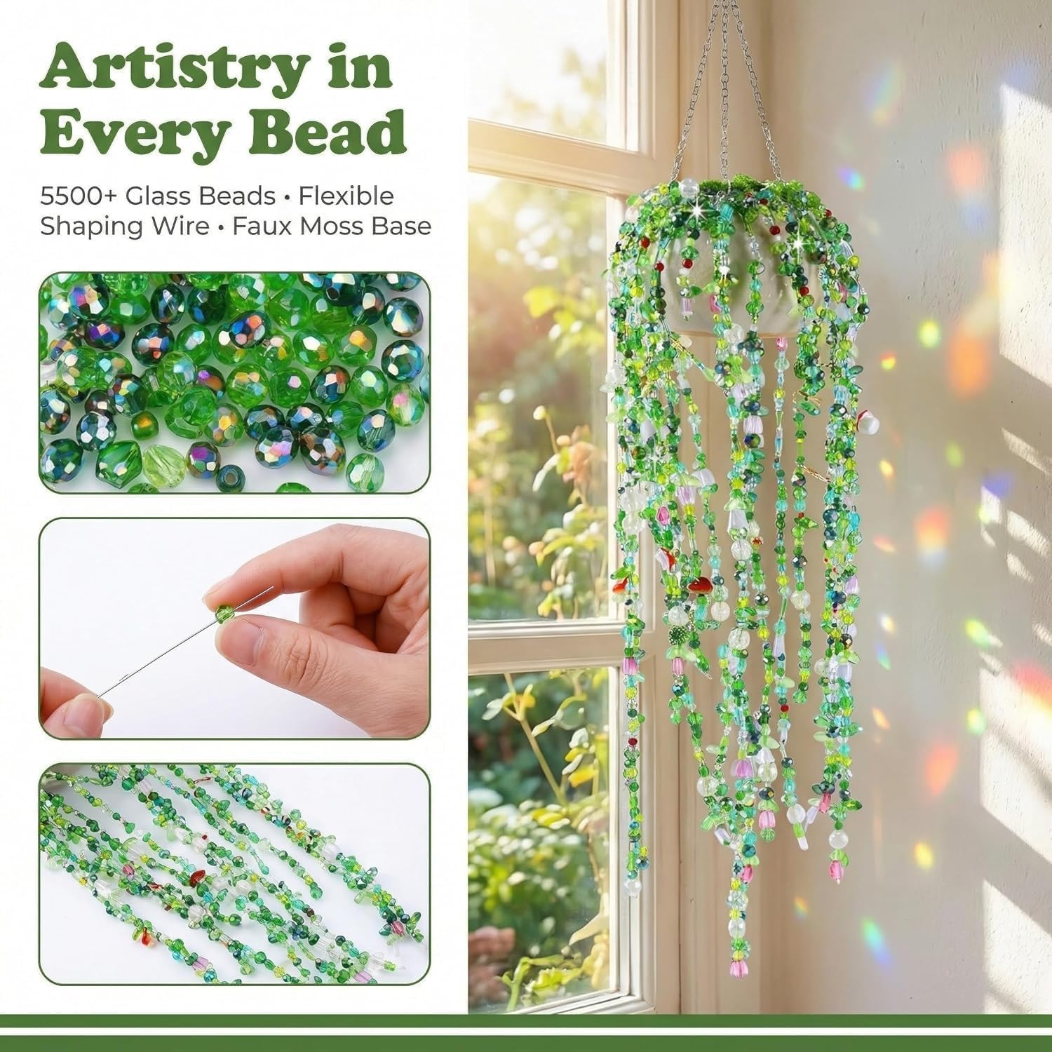 5500 Pcs DIY Beaded Plant Kit - Image 2