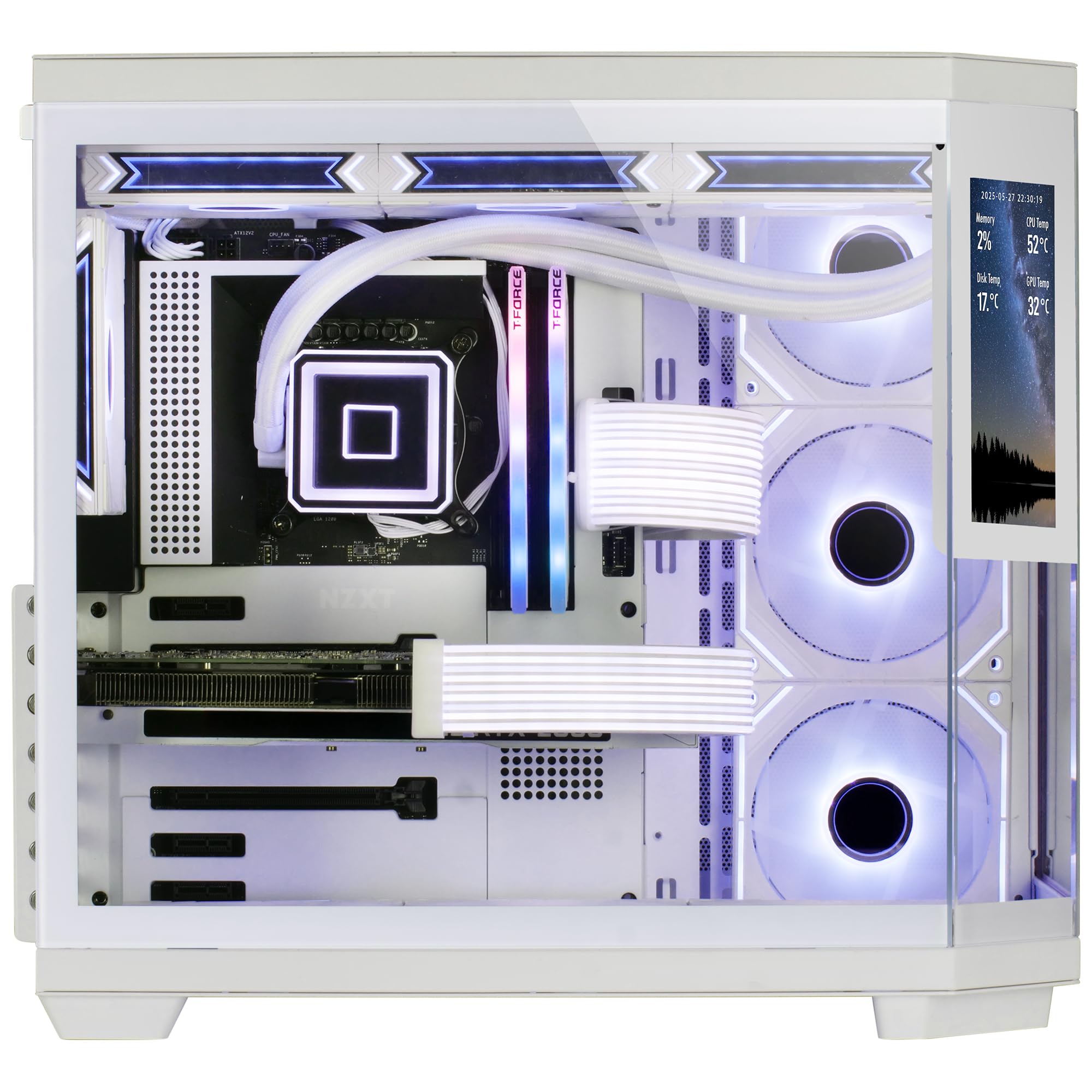 Image secondaire de Boîtier Gaming ATX Mars Gaming MC-3TCORELCD avec Écran IPS 7,2