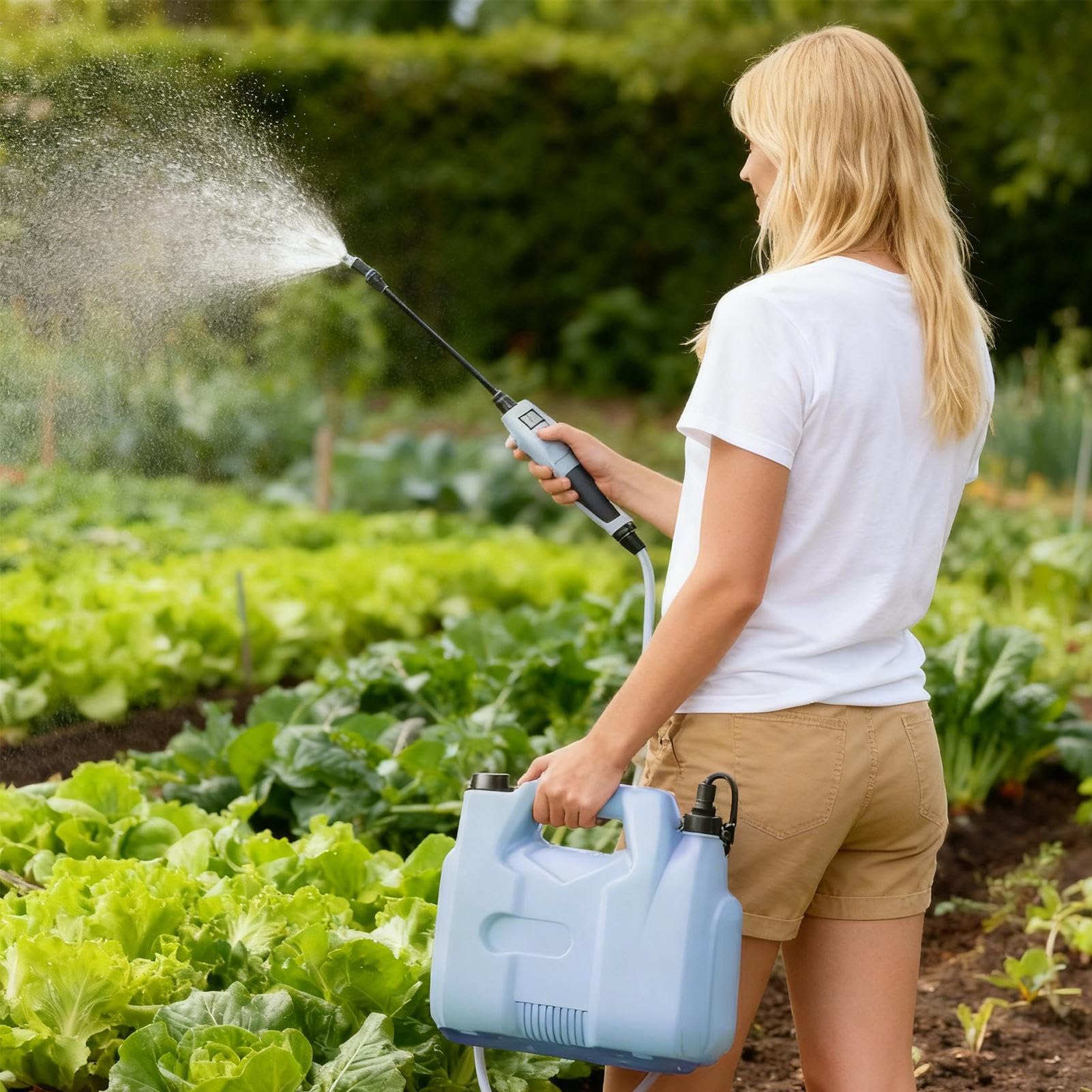 Spruzzatore Elettrico Serbatoio da 5L con Indicatore Batteria per Spray