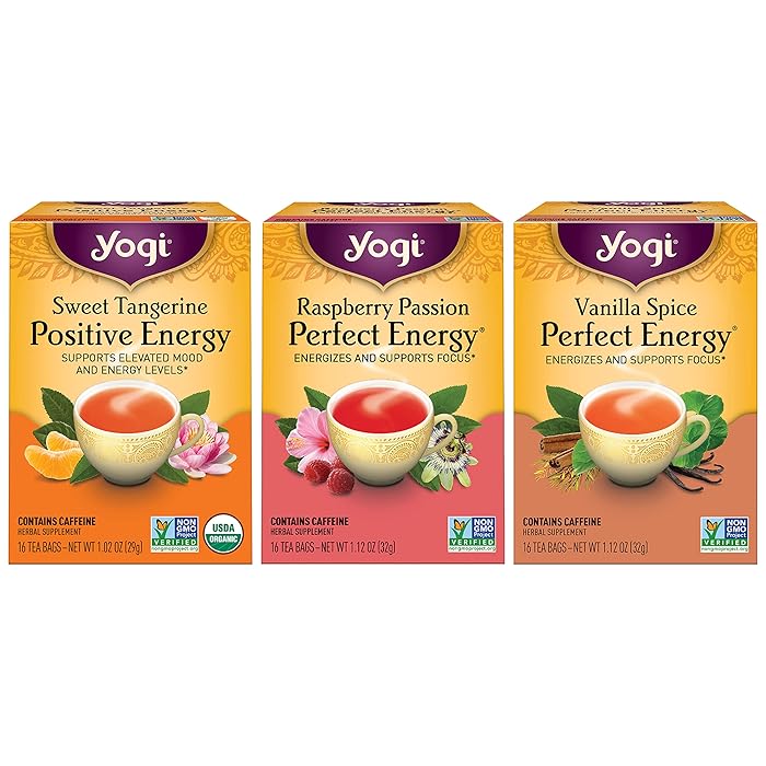 Buy Yogi Tea Energy Tea Variety Pack Sampler (3 Pack) Sweet