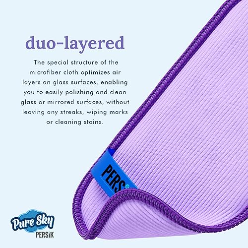 Miniatura 6 de Pure-Sky - Paño limpiador de gafas  Toallitas limpiadoras de gafas de microfibra ultra sin rayas  No deja marcas de limpieza  2 unidades  Limpia