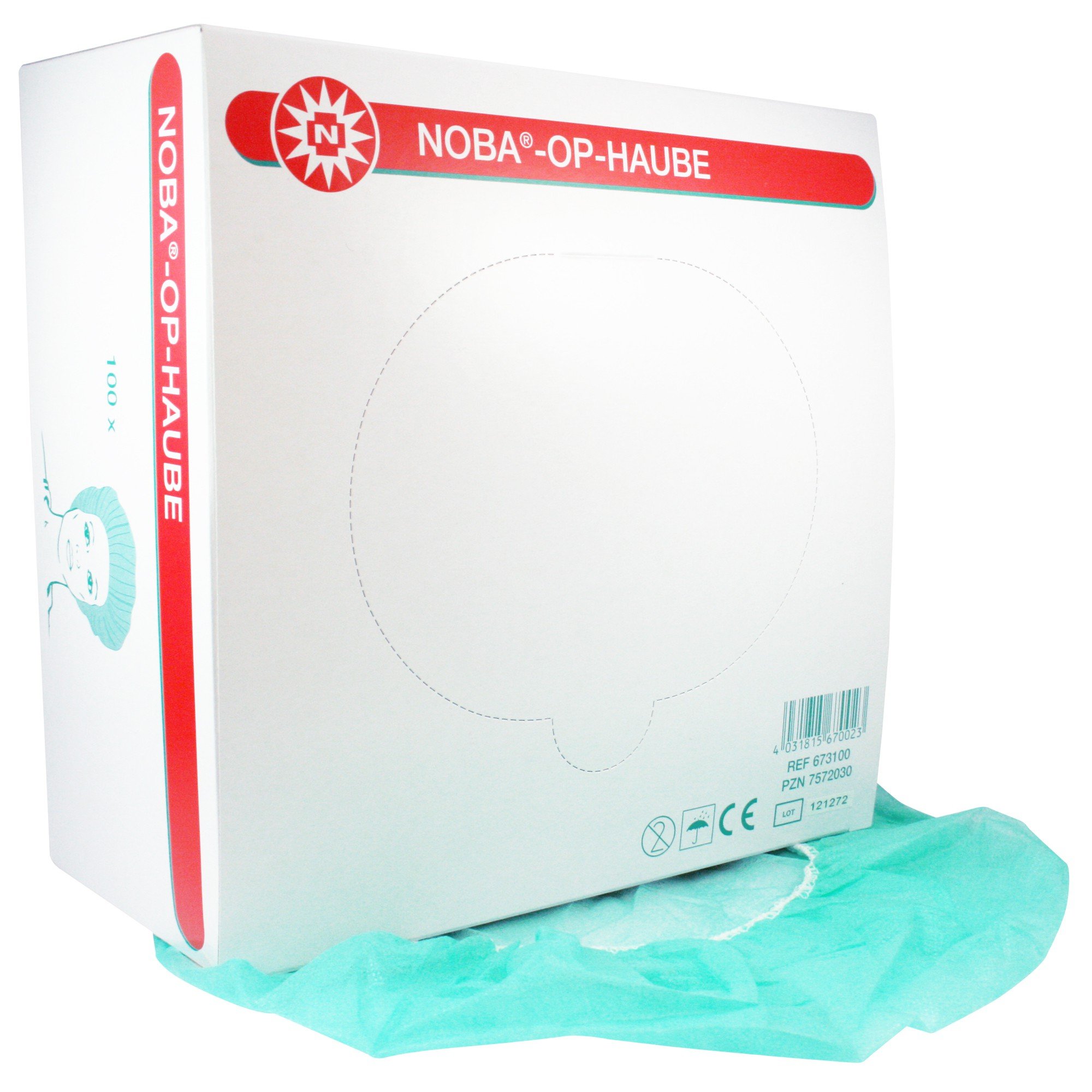 Nobamed OP-Haube Barettform, klassisch, Backform, BAKING_PAN, 64187031, 2860190031, Grün