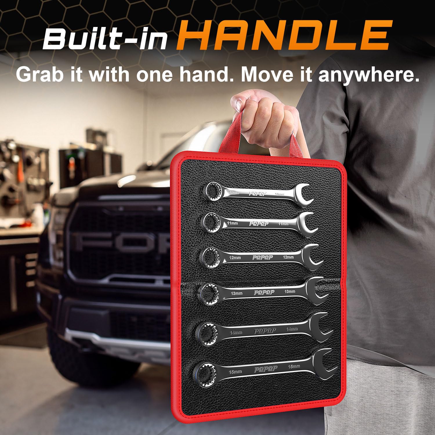 Magnetic Tool Mat for Mechanics, Foldable Magnet Pad with Handle — Amazon image 3