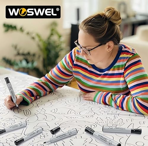 Miniatura 7 de Paquete de 100 marcadores permanentes a granel, punta de cincel, negro, marcadores permanentes grandes y grandes, marcadores de punta ancha,