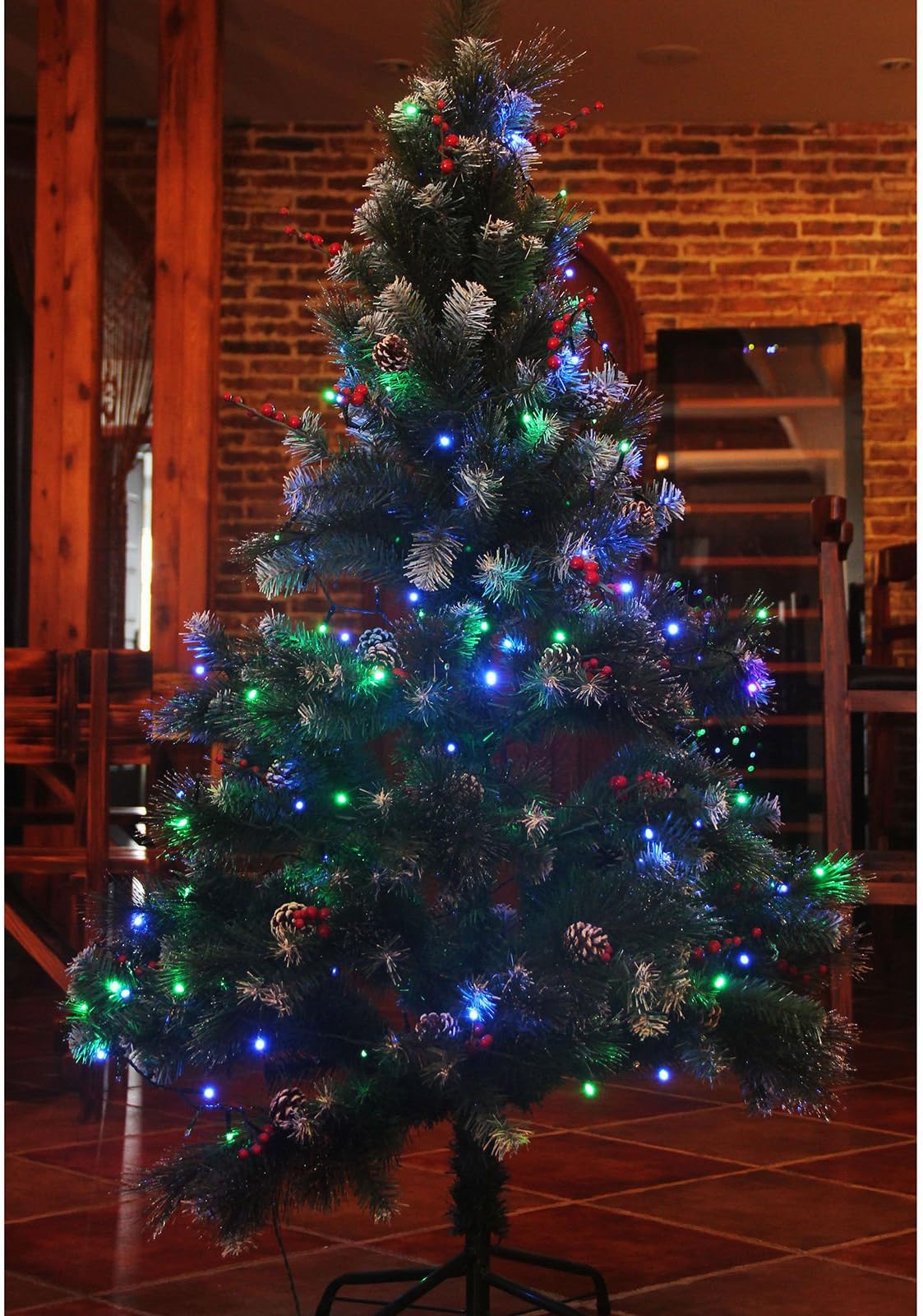 String Lights 36ft 220 LED Fairy Lights Multi-colored 8 Modes Waterproof Decorative String Lights for Christmas Party Wedding Decoration,Patio,Garden Decoration