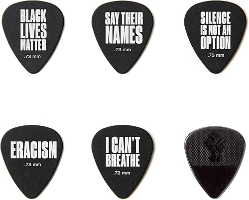 Miniatura 2 de Jim Dunlop Black Lives Matter Tortex 0.029 in - Púas de guitarra (BLMT02)