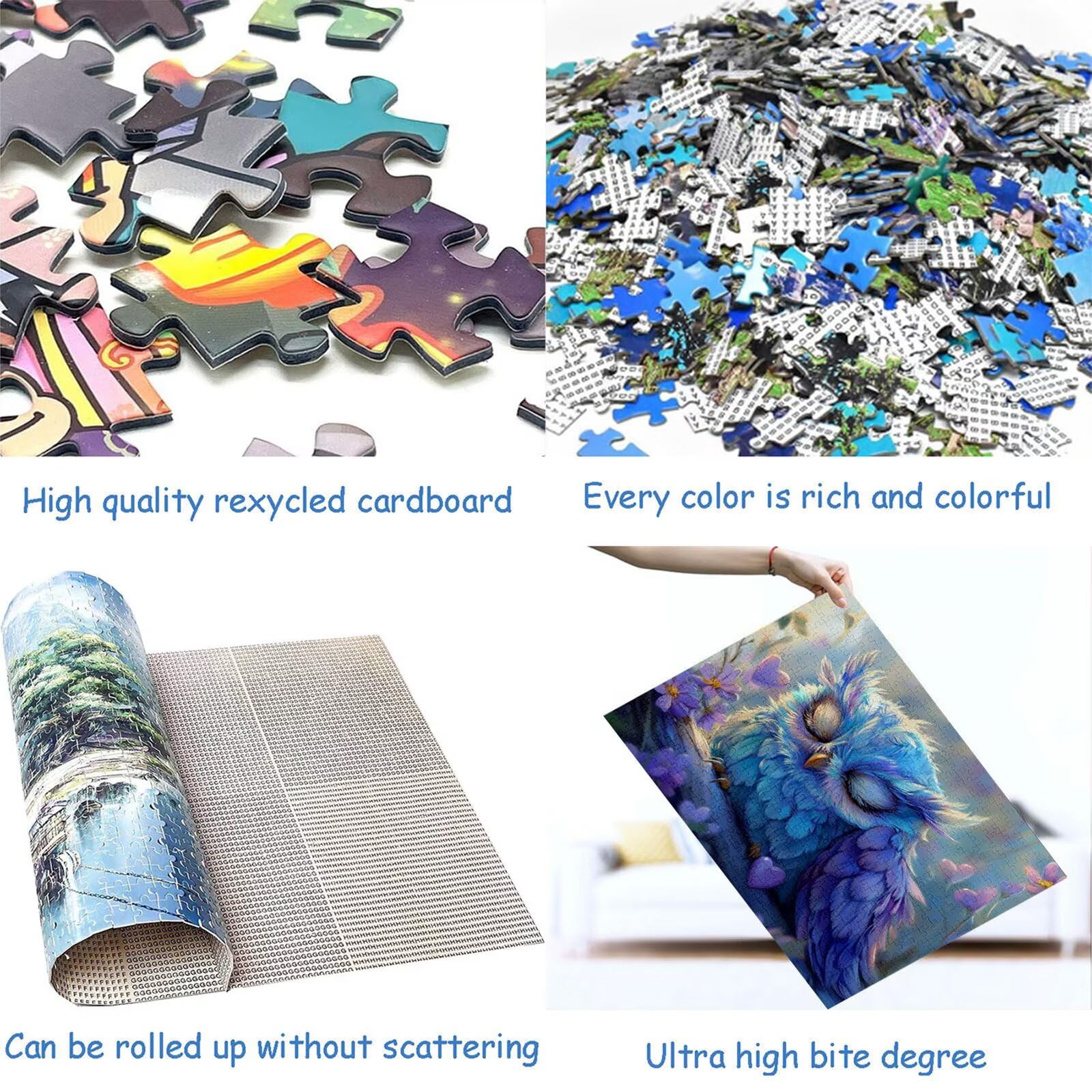 Puzzle 3000 elementów urocze puzzle dla dorosłych zwierzę 122 x 81 cm unikalne rzemiosło klasyczne 3D drewniana układanka do rodzinnych gier aktywnych, układanka zrób to sam do dekoracji ścian domu