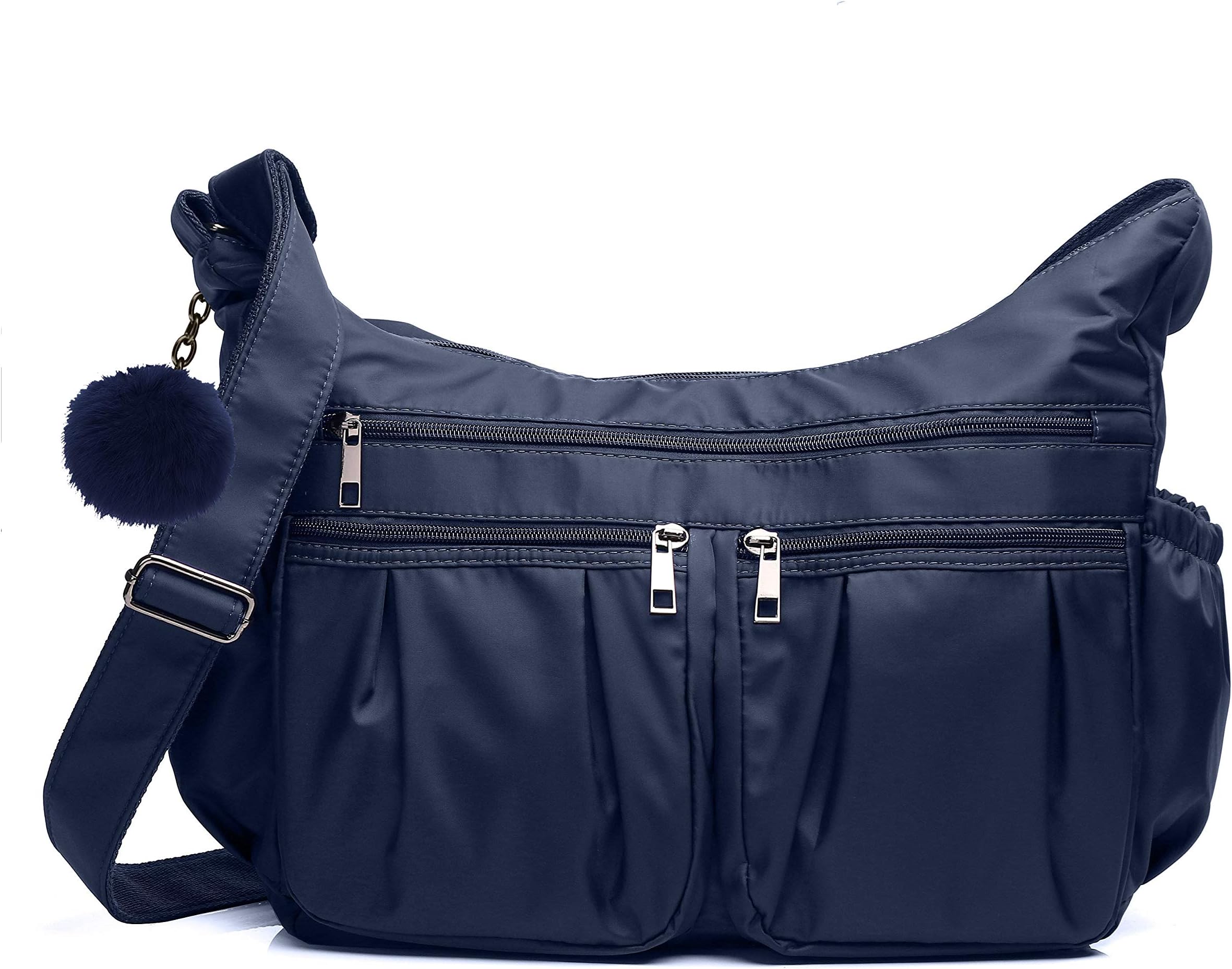 VOLGANIK ROCK Crossbody Bags for Women RFID Multi Pocketbooks Shoulder Bag Lightweight Waterproof Nylon Travel Purses and Handbags