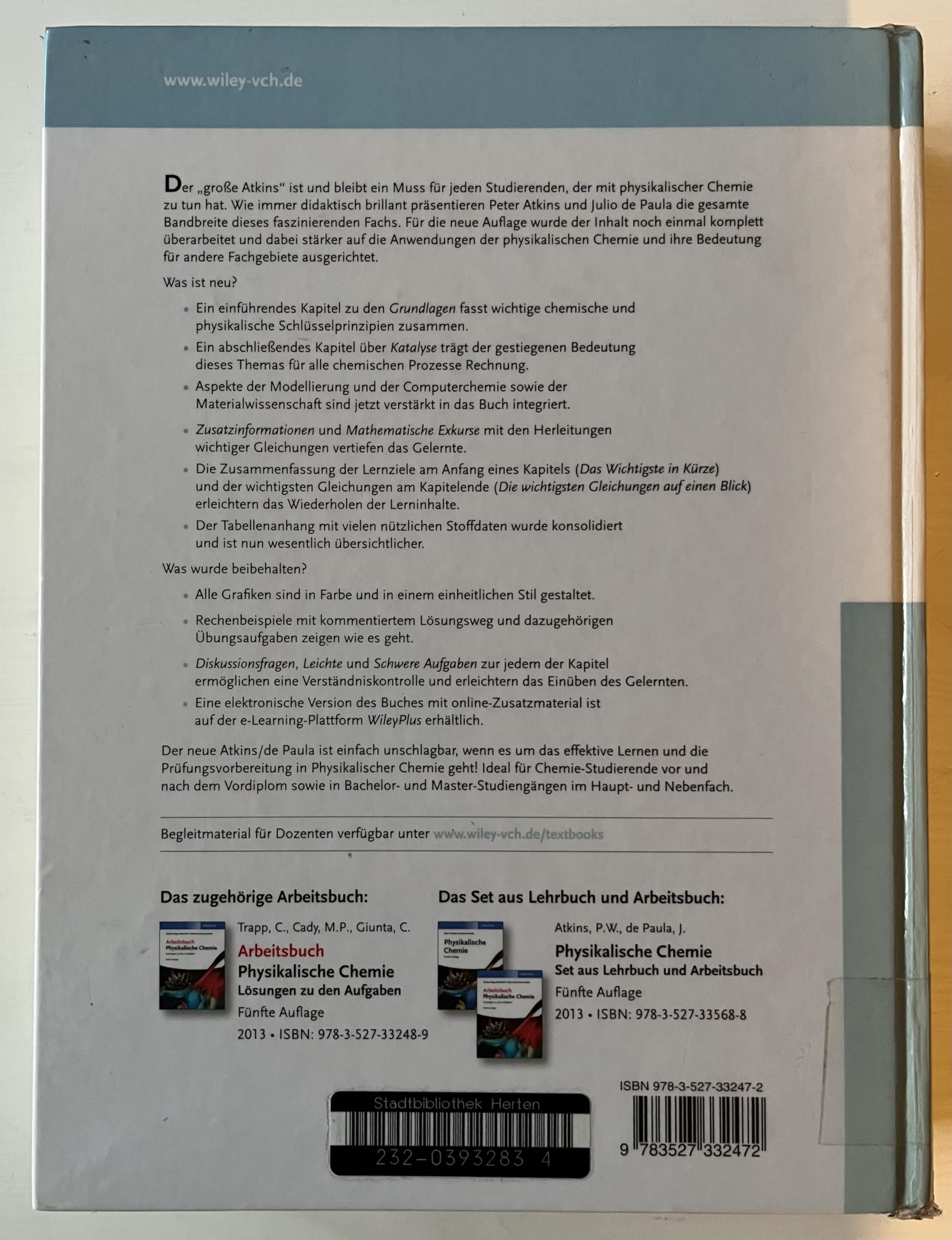 Atkins: Physikalische Chemie