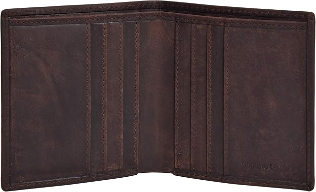 Amazon Brand - Eono Small Leather Wallets with RFID- 2 Note Compartment Ultra Slim Wallet for Men & Women