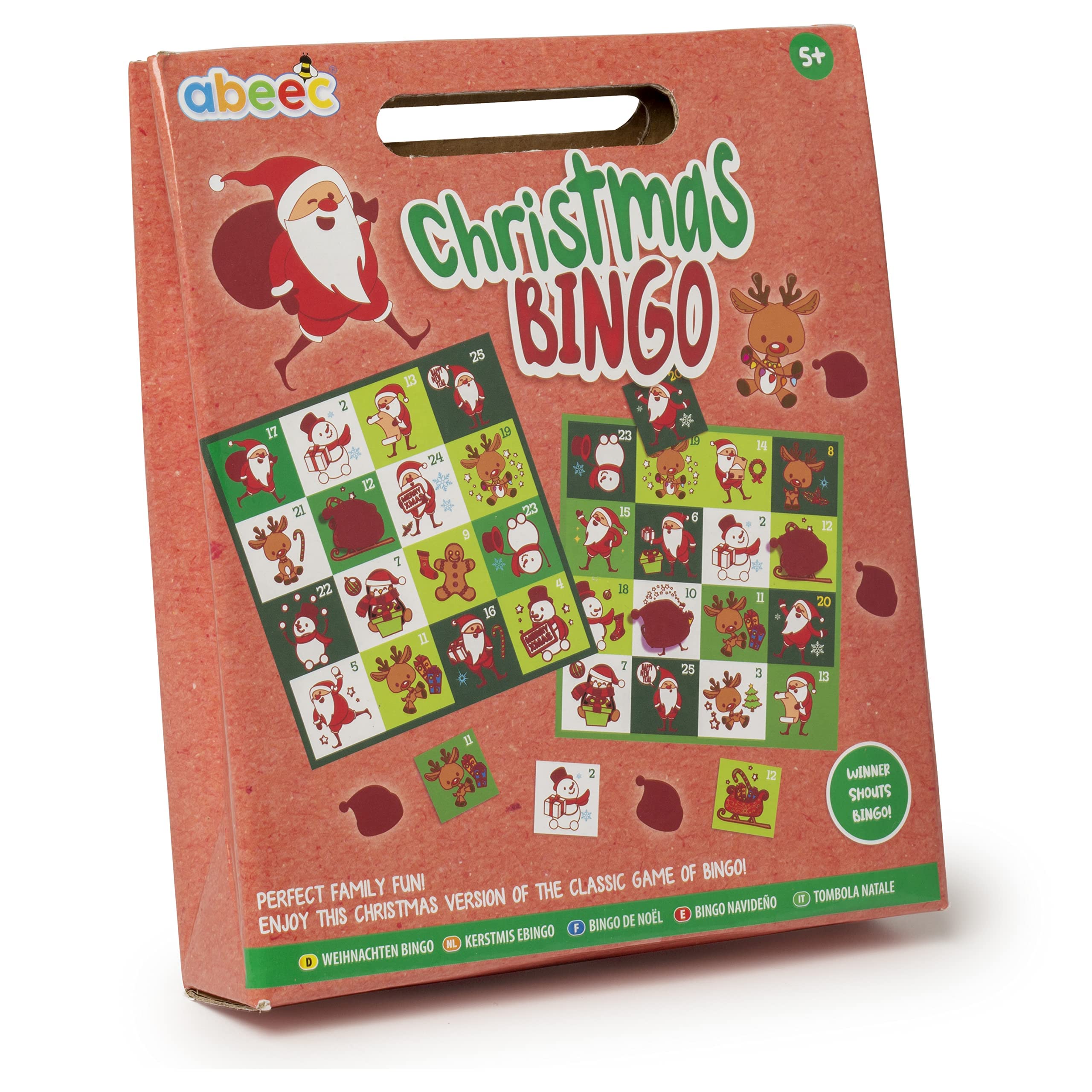 abeec Christmas Bingo Bingo Game for Children and Adults Includes