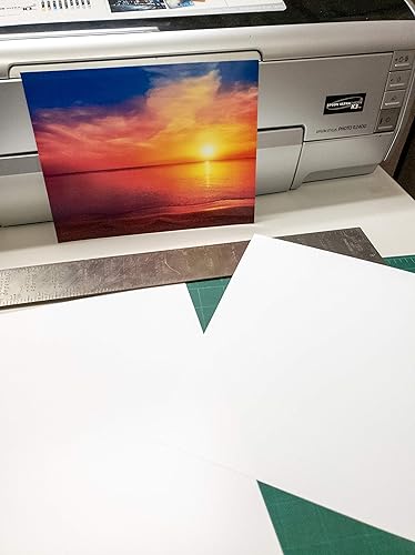 Papel fotográfico de doble cara para inyección de tinta blanco brillante mate de 5 x 7 pulgadas, 100 hojas