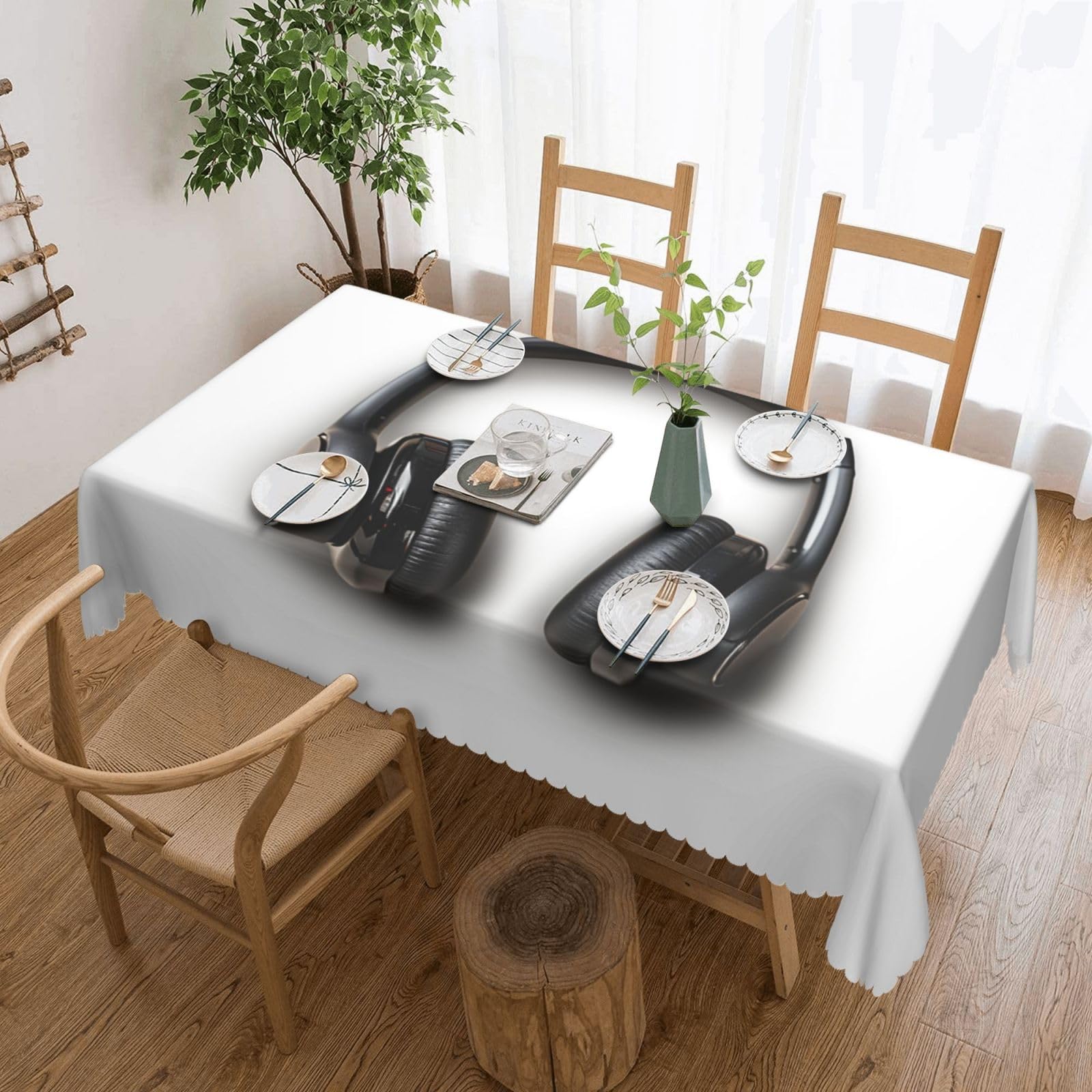 Nappe anti-tache rectangulaire pour protéger la table des d&icirc;ners animés