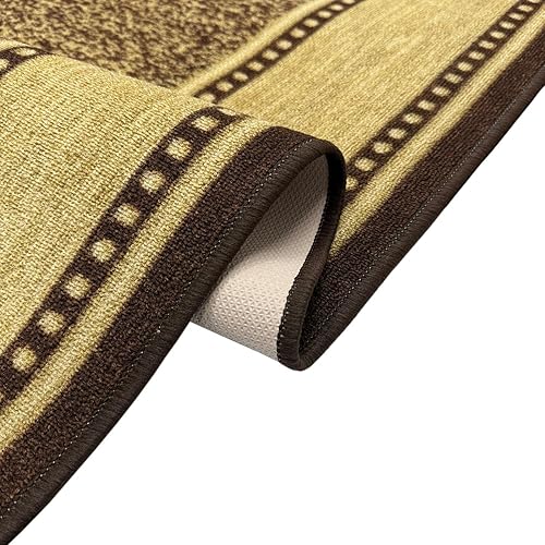 Miniatura 52 de Kapaqua Custom Size Grey Bohemian Kilim Rubber Backed Non-Slip Hallway Stair Runner Rug Carpet 31 inch Wide Choose Your Length 31in X 12ft