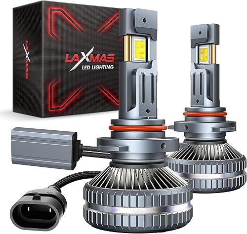 Laxmas LM8 9006/HB4 LED Bulbs, 2025 1:1 Real Design, 1000% Super Bright LM8 9006