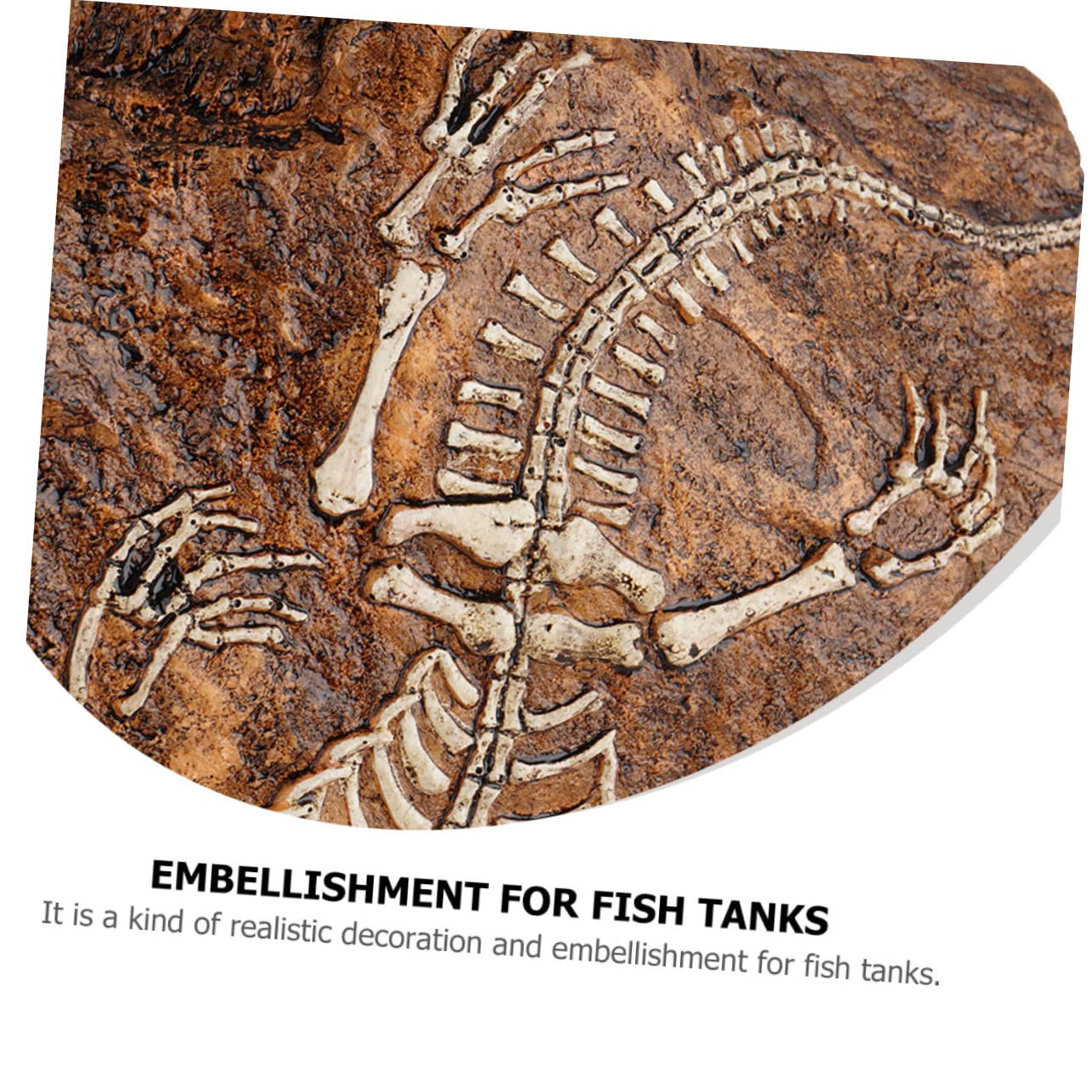 HEMOTON 1 Pièce Décoration Aquarium Résine Ornement Squelette Artificiel pour Aménagement de Réservoir pour Animaux de Compagnie