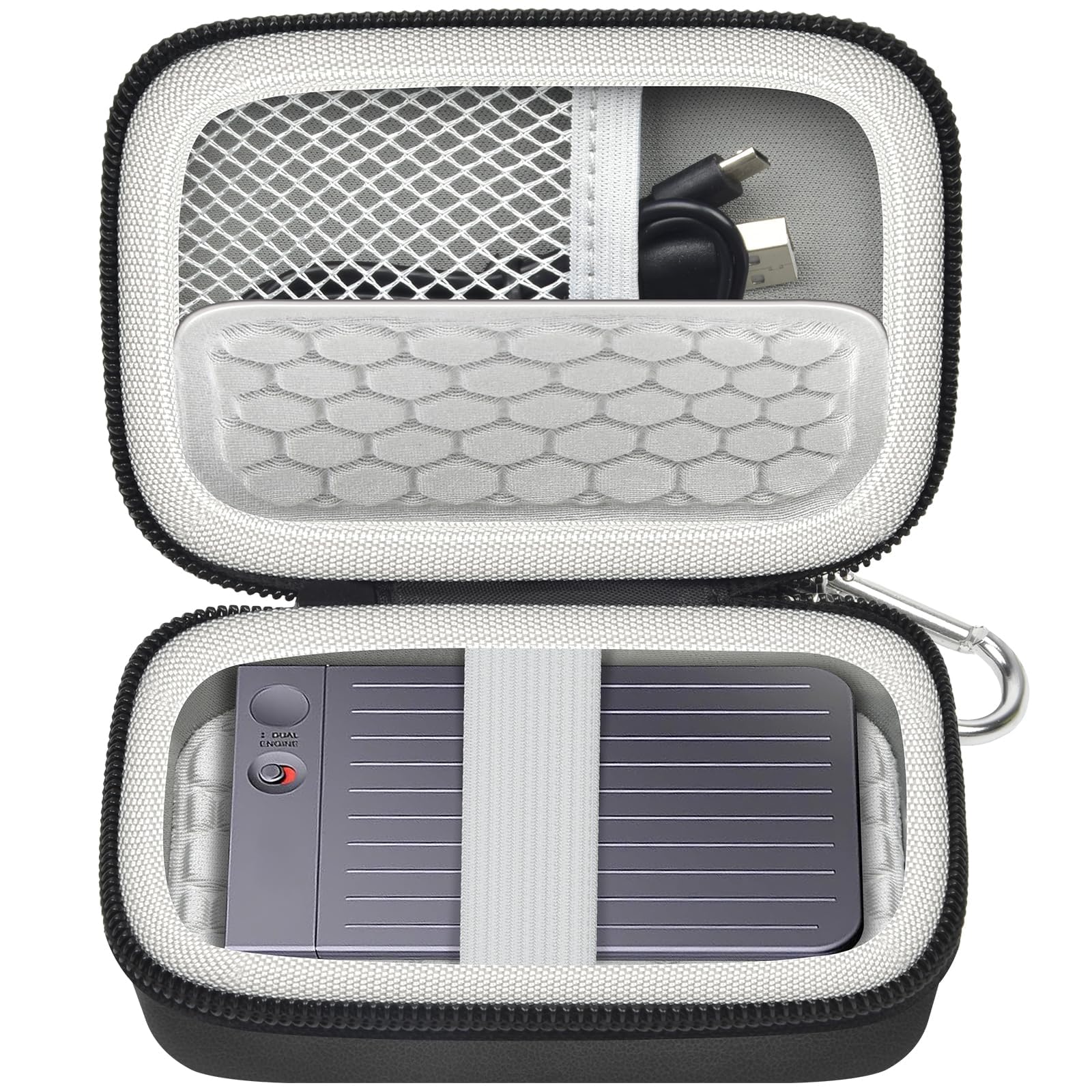 Againmore Travel Carrying Case Compatible with Plaud Note/for Plaud Note Pro AI Voice Recorder, Hard Storage Bag for Digital Voice Recorder, with Mesh