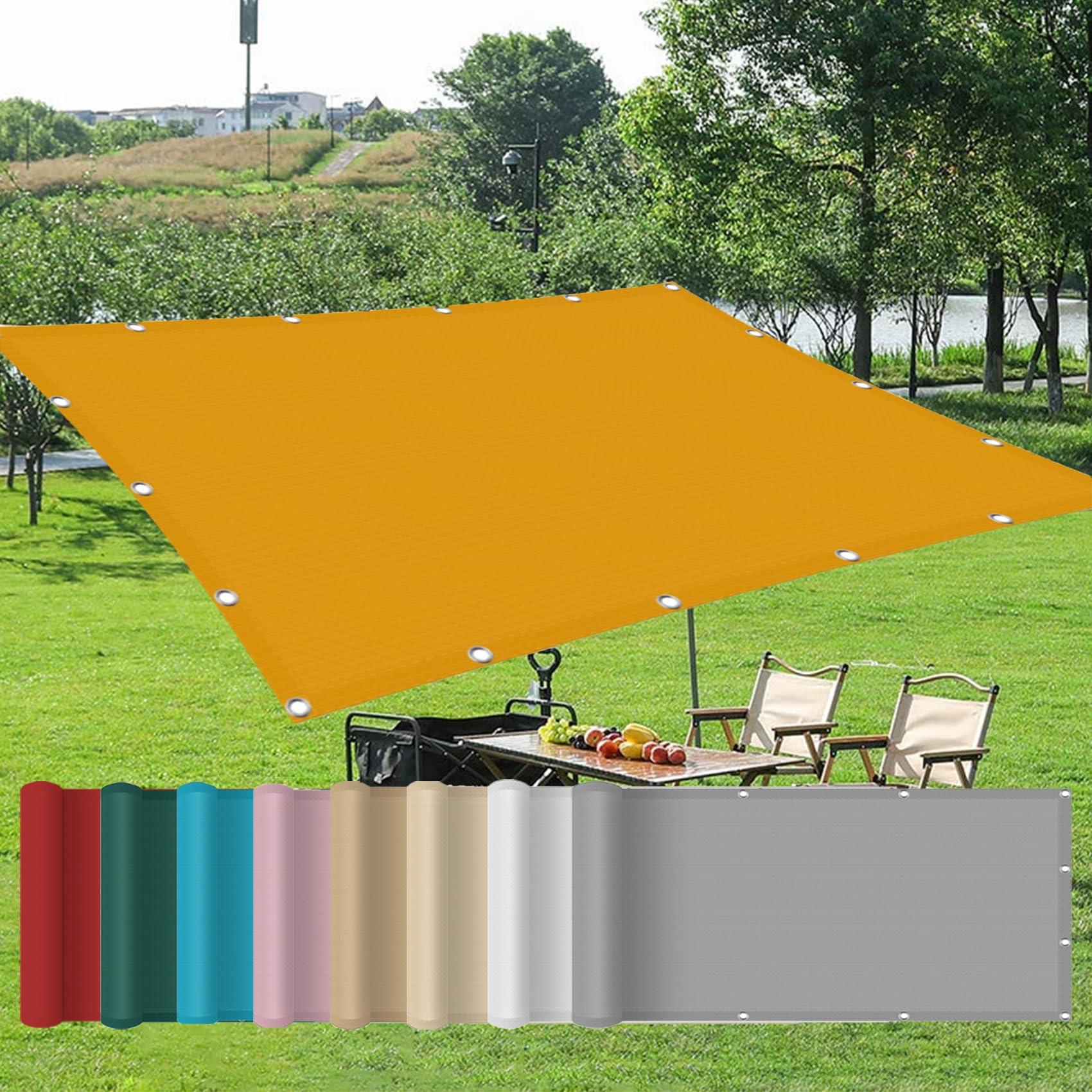 Voile d'ombrage 3.8x5 m contre la chaleur et les rayons UV pour abriter sereinement votre serre