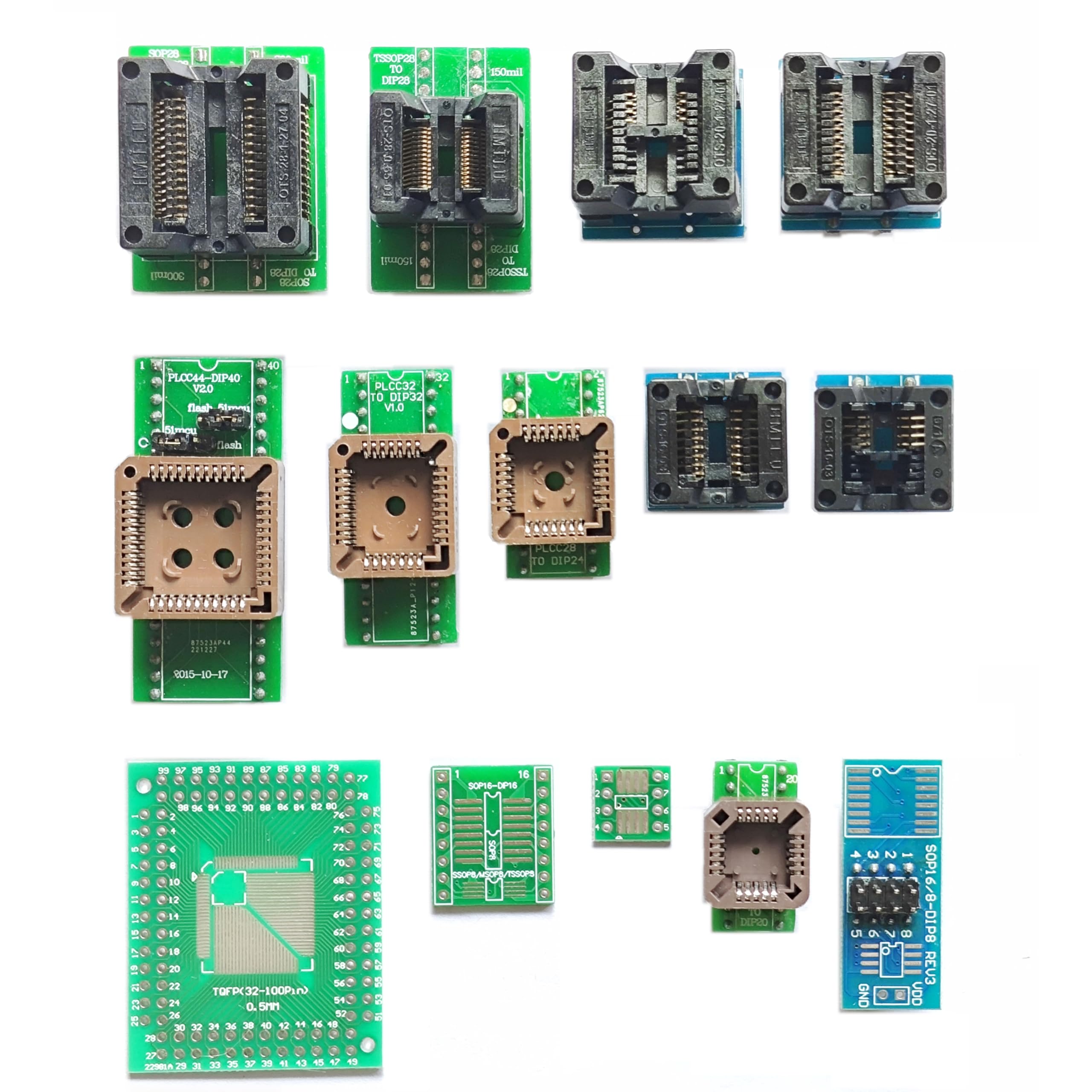 SOP Scoket MCU Test Socket Programming Adapter ic Chip avr Programmer for Programmer Xgecu T48 T56 TL866ii Plus RT809H RT809F EZP Universal Pro