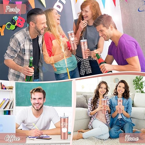 Miniatura 3 de Gerrii 6 piezas de regalos de agradecimiento para profesores para mujeres, vaso de acero inoxidable de 20 onzas, regalos de agradecimiento, taza