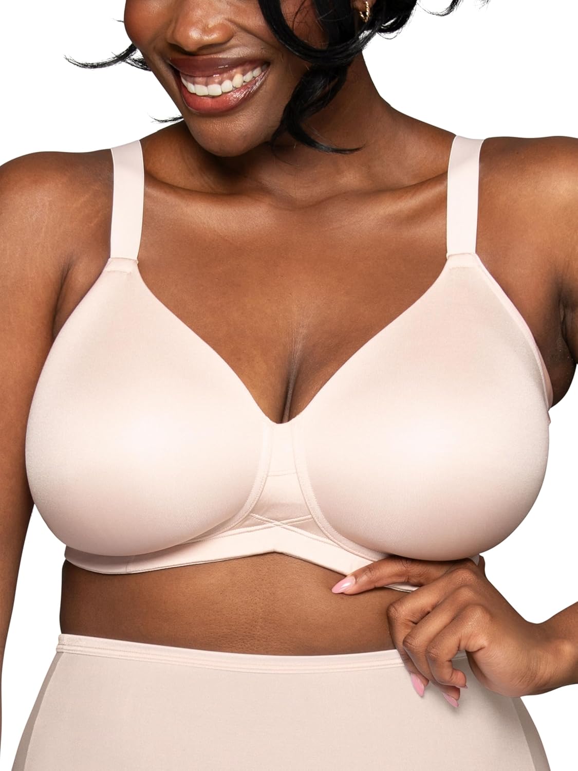 Vanity Fair Womens Beauty Back Bra with Extended Side Back Smoothing