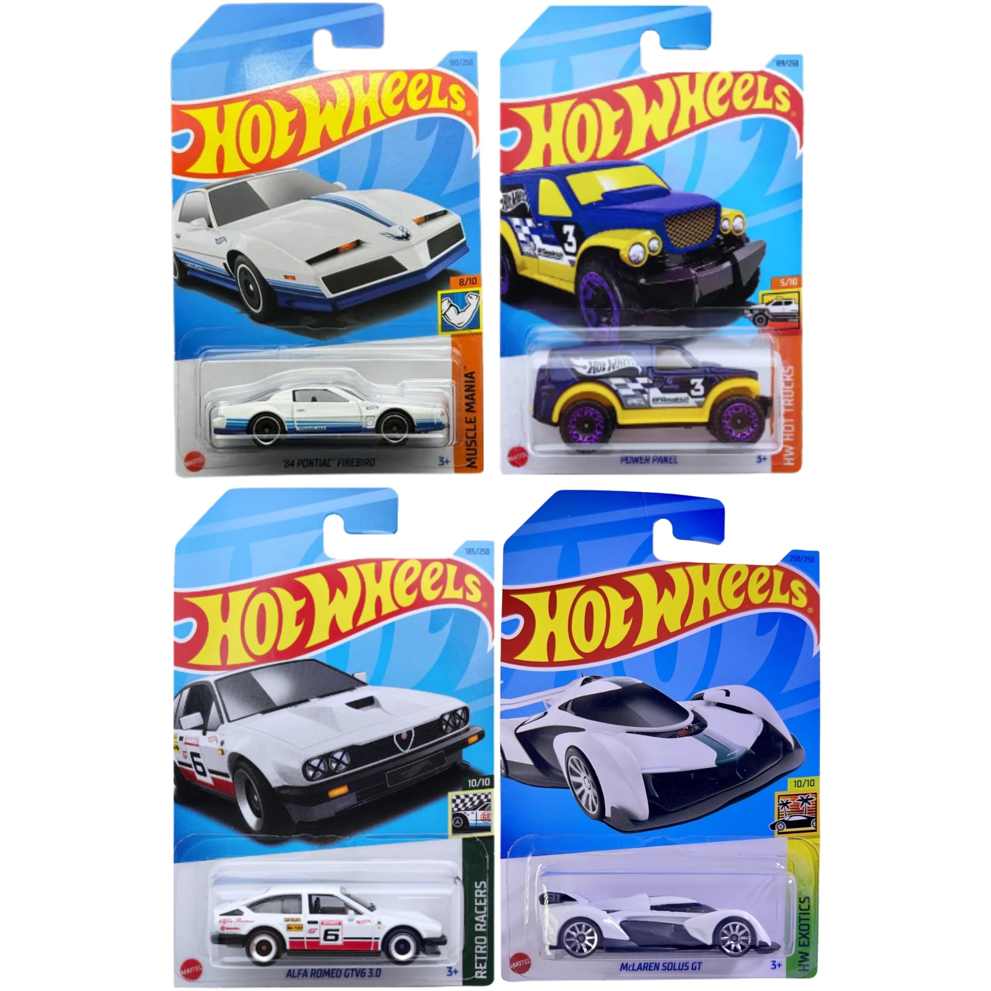Hot Wheels 1:64 Scale Cars, Racecars, Trucks & Bikes - (4 Pack - Set 6) โ image 1