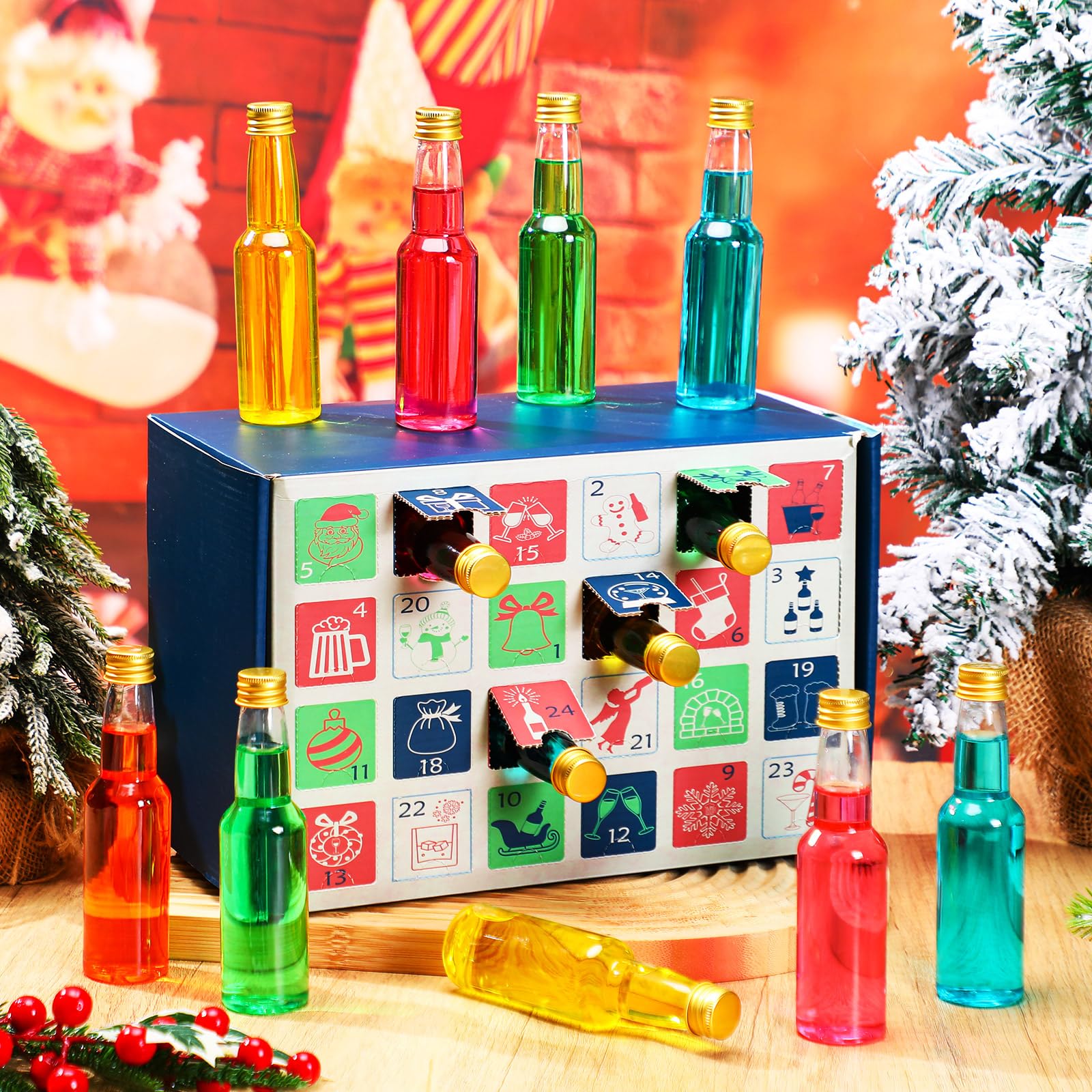 Cocktail De L'Avent 2025 - Coffret Cadeau D'alcool De Luxe, Compte à