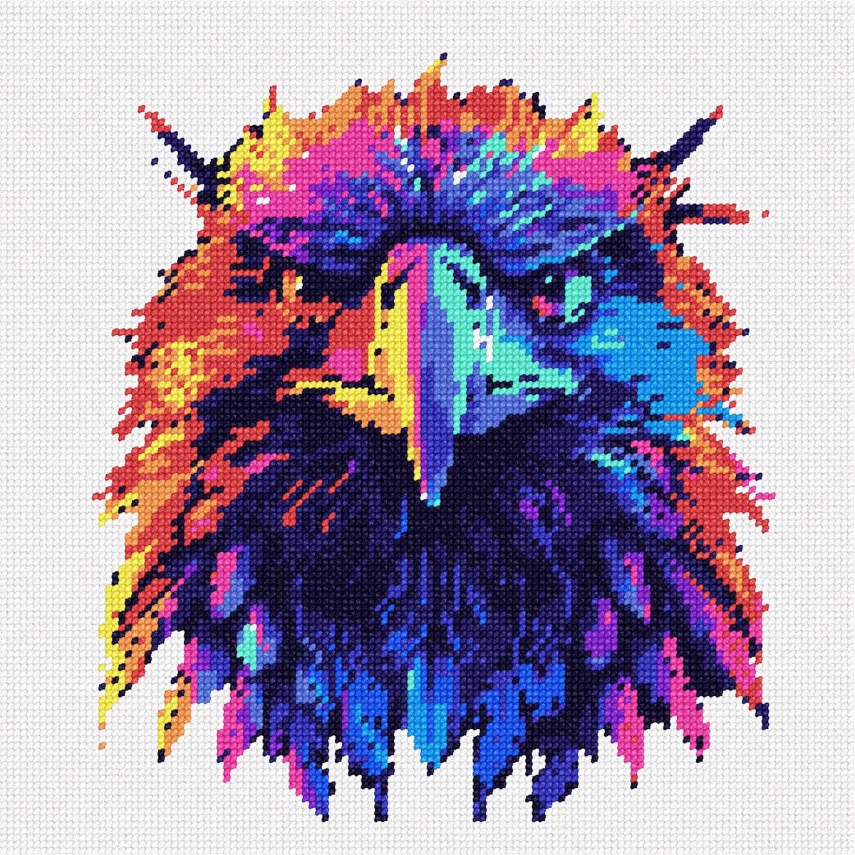 Pepita Needlepoint Canvas: Neon Eagle, 10