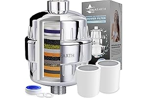 Floride Water Filter - Aqua Earth Shower Head Filter for Softer Skin