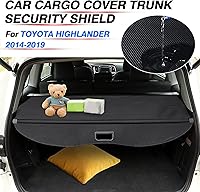 Vista 2 de Powerty Cubierta de Carga para Toyota Highlander 2014-2019 Accesorios, Cubierta de Maletero Retráctil Sombra Protectora de Maletero Cubierta