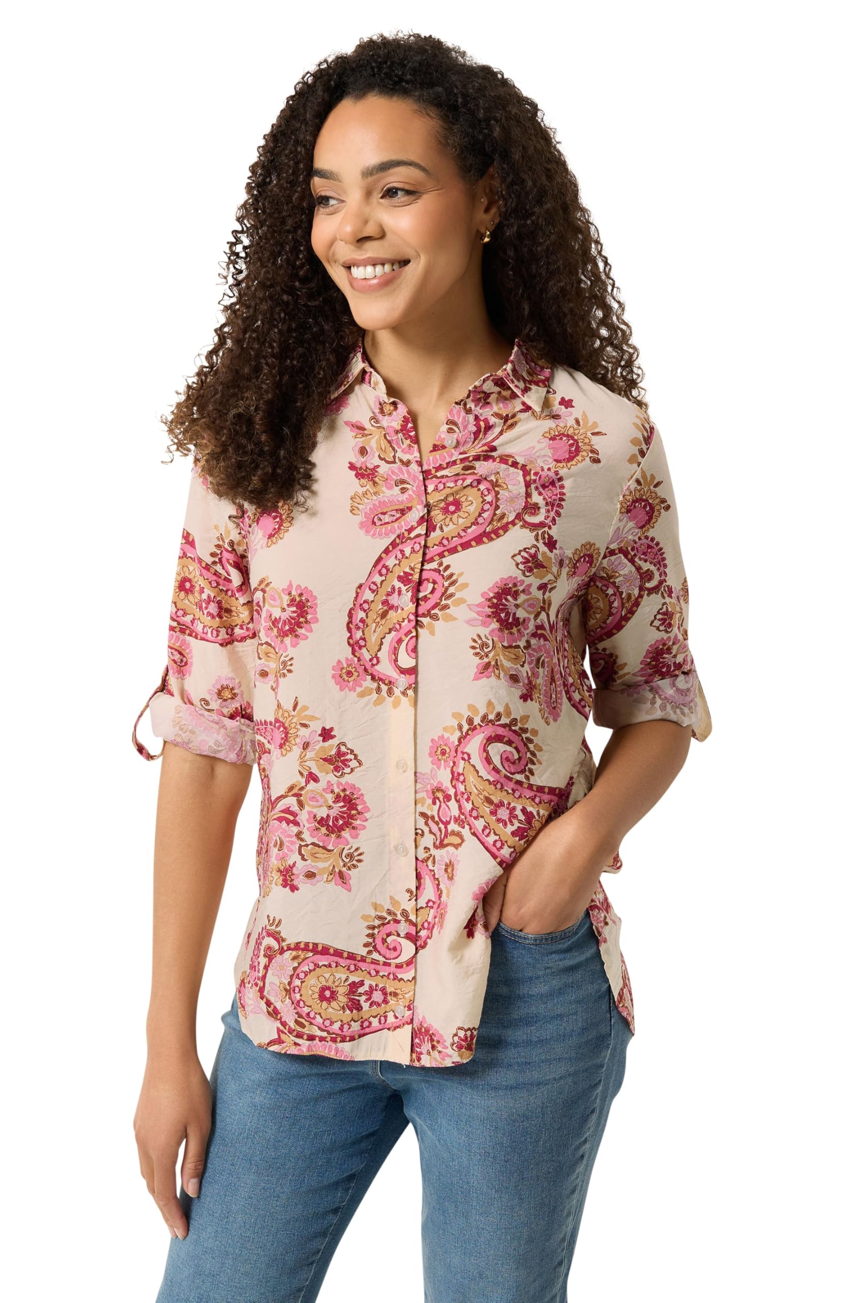 M&Co - Women's Shirt - Paisley Print - Size 12