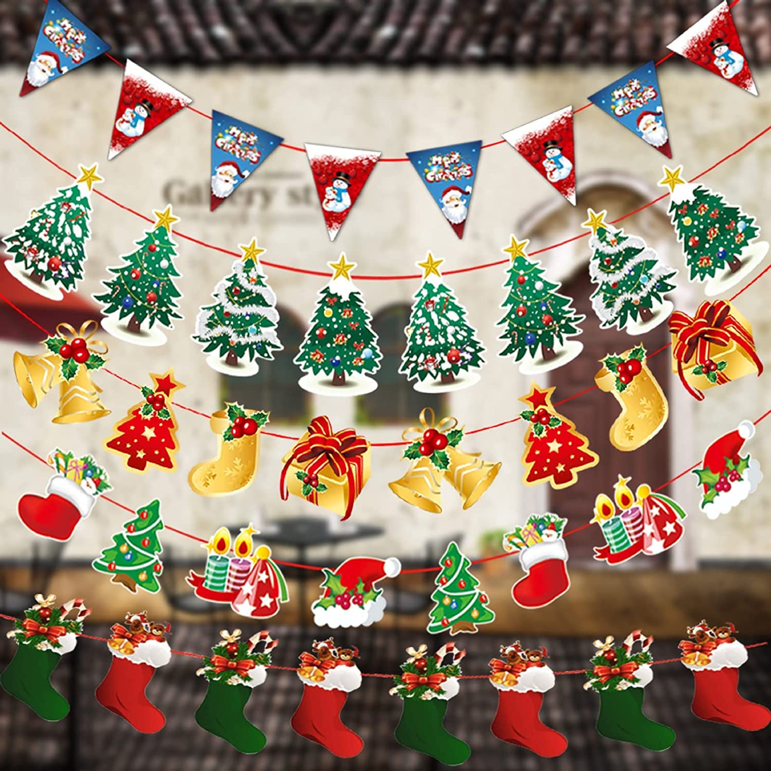 クリスマス 飾り付け オーナメント ペーパーファン ガーランド 装飾 Amazon.co.jp: クリスマス 飾り ガーランド ペーパーファン
