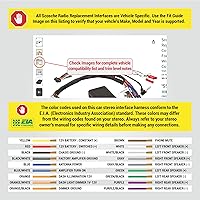 Vista 2 de Kit de adaptador de interfaz de reemplazo de estéreo de fábrica Scosche FD5K-WP, compatible con selectos Ford, Lincoln y Mercury de 2005-2016, arnés