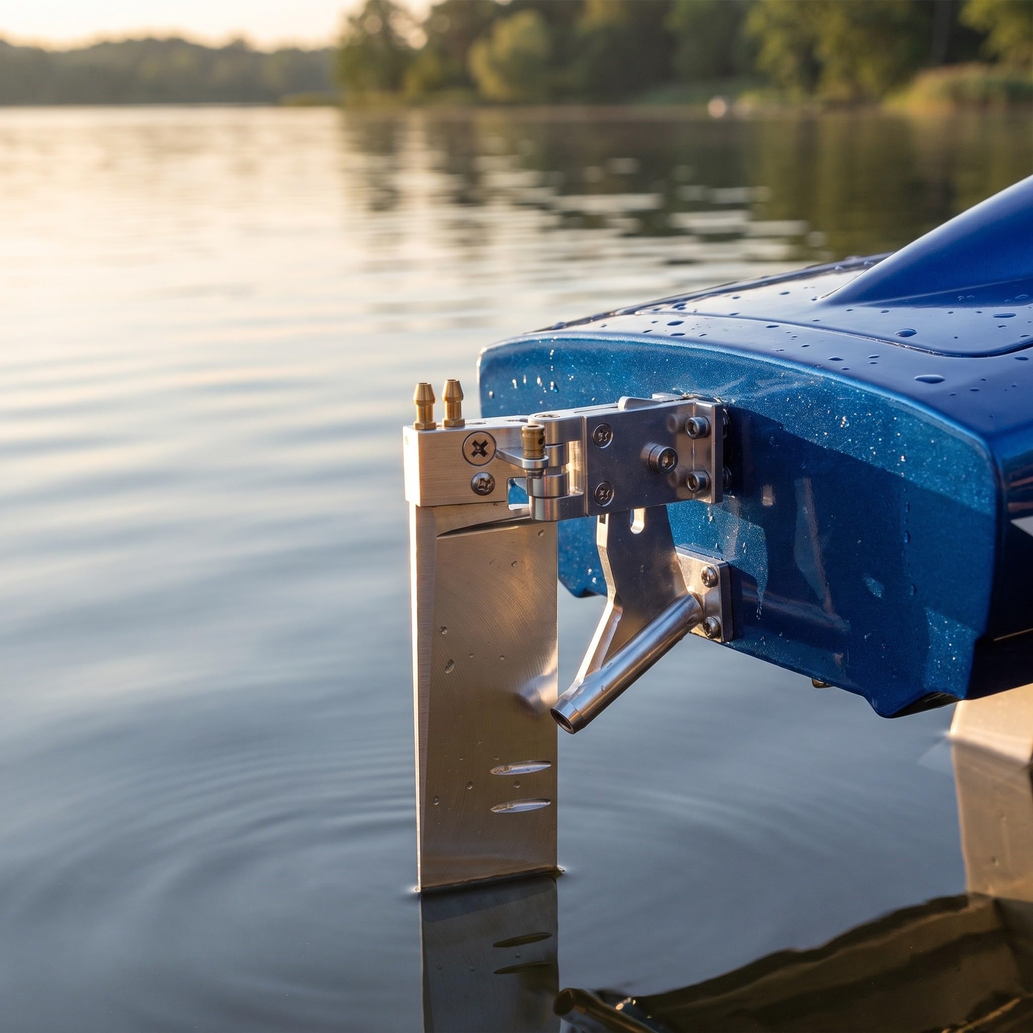 Zerodeko Kit de timón para Barco RC de 110 mm con Eje de 4 mm, Absorbente