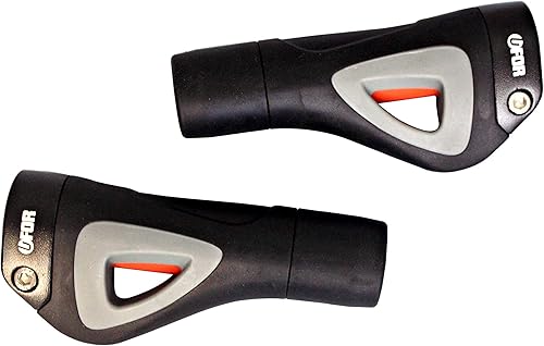 CAVO - Empuñaduras ergonómicas para manillar de bicicleta de montaña, empuñaduras de goma de bloqueo de doble color con abrazaderas de bloqueo de