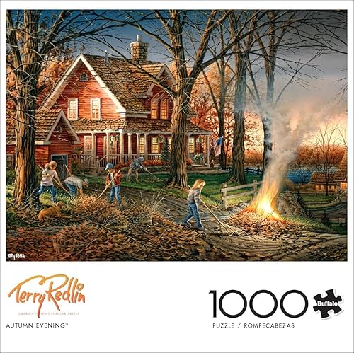 Miniatura 3 de Buffalo Games - Terry Redlin - Noche de otoño - Coloridos rompecabezas de otoño para adultos - Piezas cortadas con precisión, hermosas obras de arte