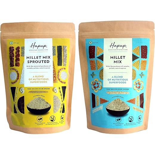 Hapup Sprouted Millet Mix Combo 250gm Pack of 2