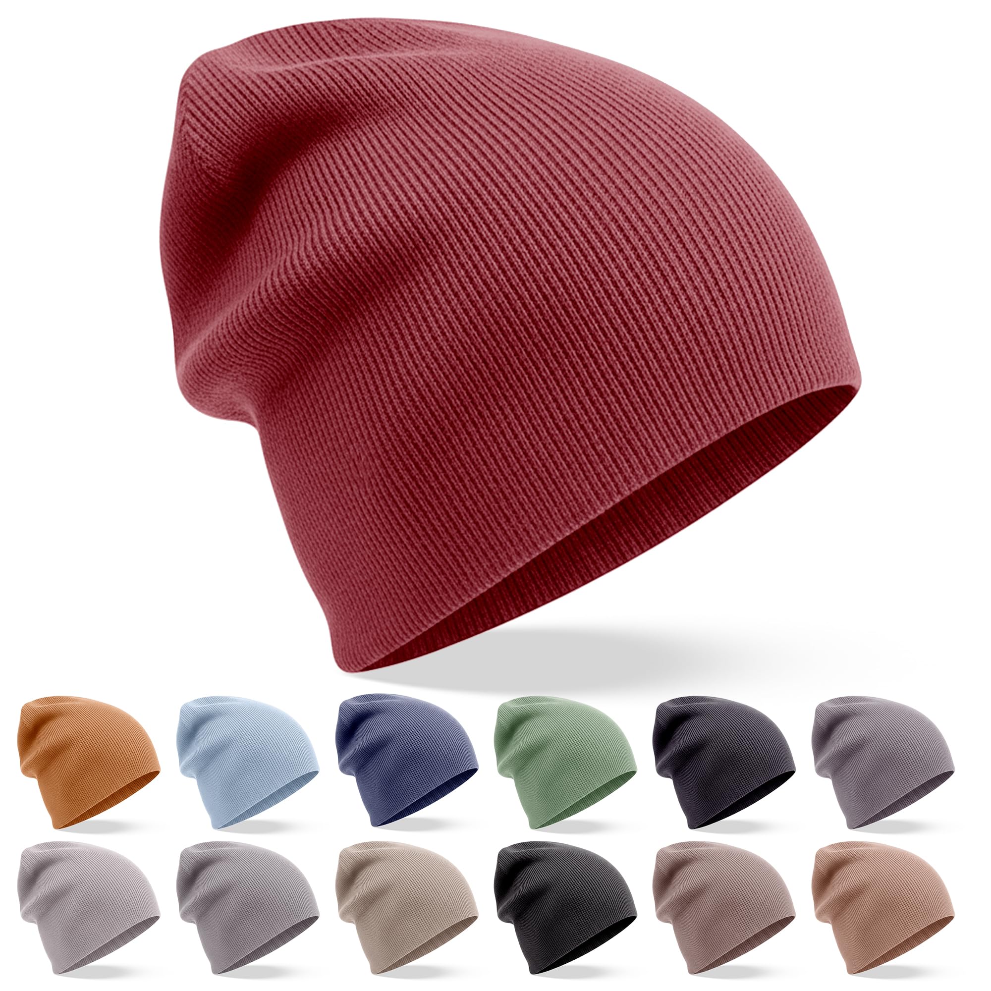 Bonnet en Cachemire – Bonnet tissé Main en Pure Laine Cachemire pour Femmes et Hommes – Bonnet Unisexe, Bonnet d'hiver Doux, fabriqué au Népal