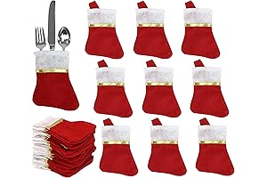 Mini Christmas Stockings, Set of 24